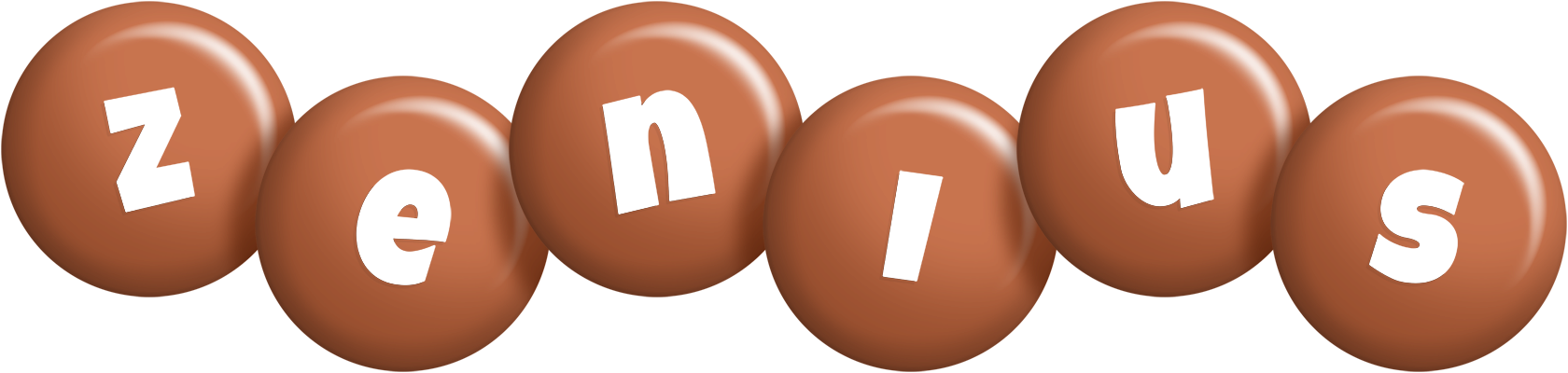 Zenius candy-brown logo
