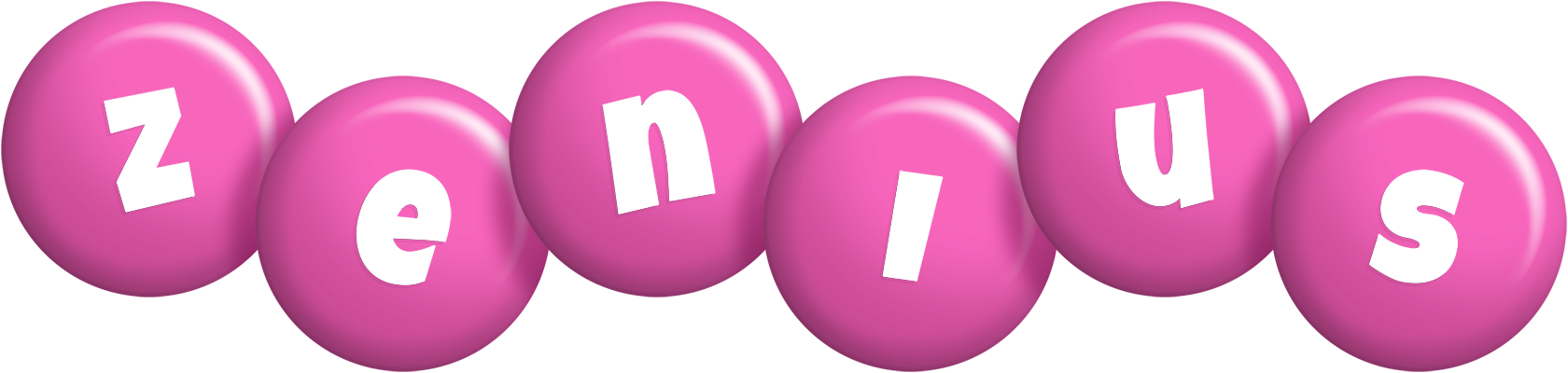 Zenius candy-pink logo