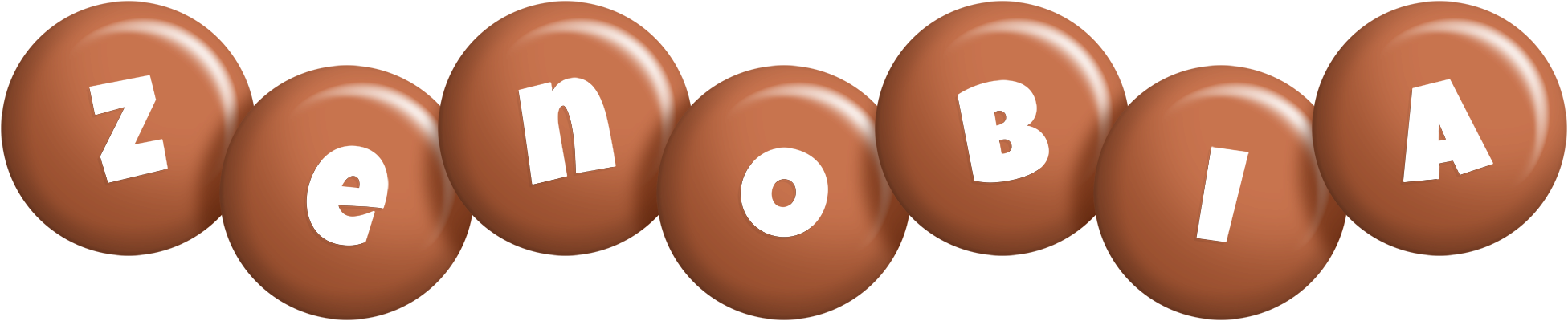 Zenobia candy-brown logo