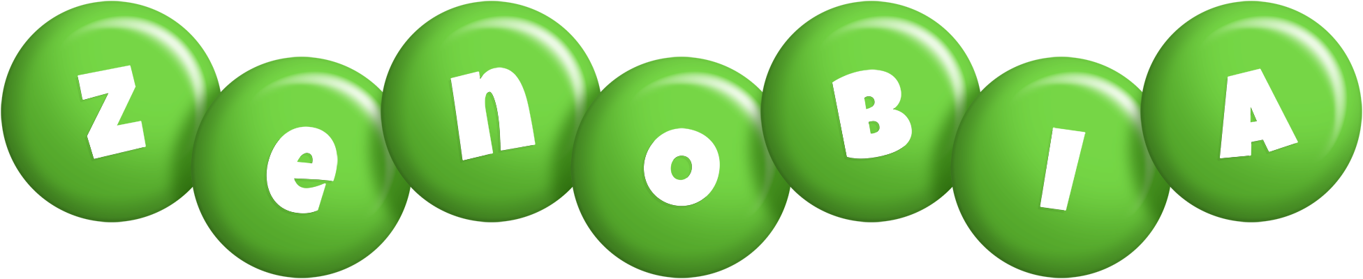 Zenobia candy-green logo