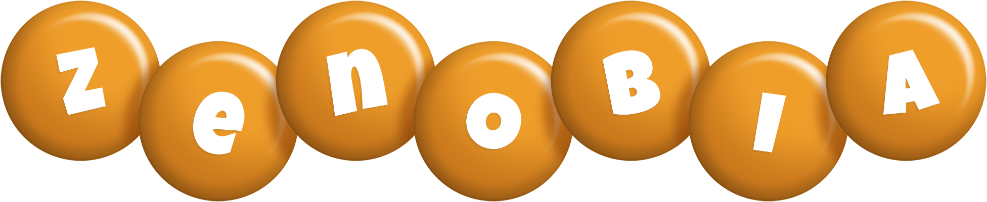 Zenobia candy-orange logo