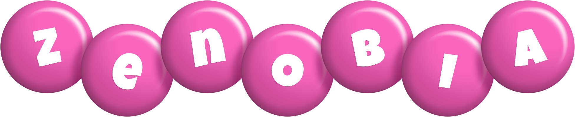 Zenobia candy-pink logo