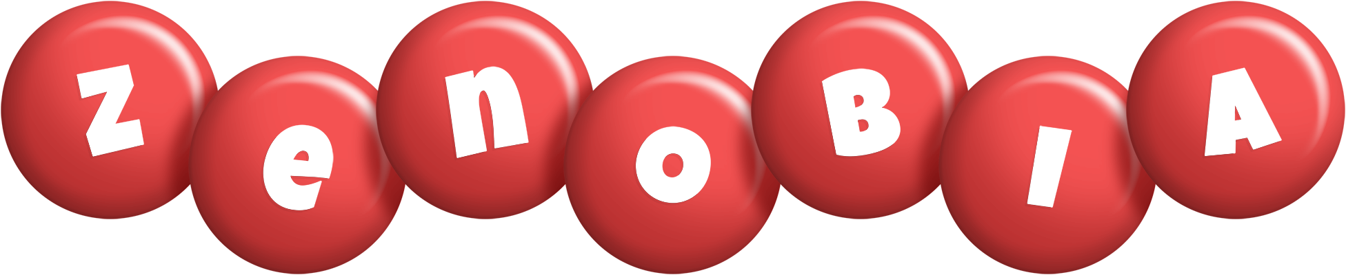 Zenobia candy-red logo