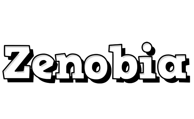 Zenobia snowing logo