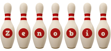 Zenobio bowling-pin logo