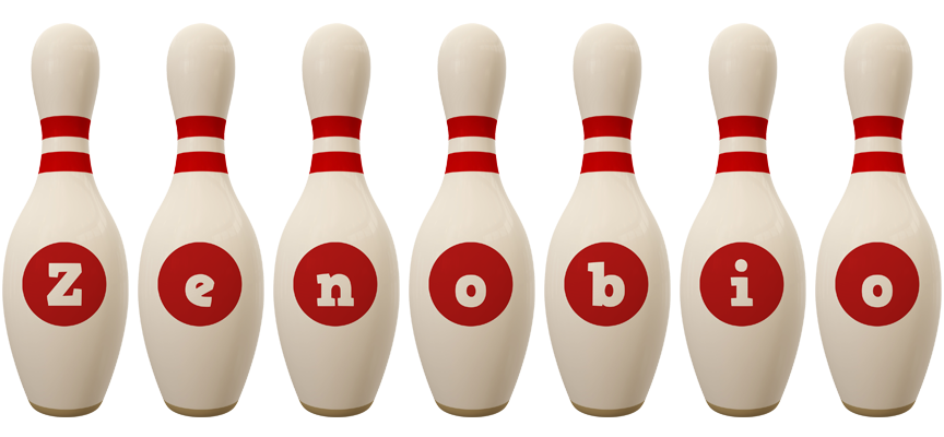 Zenobio bowling-pin logo