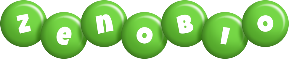 Zenobio candy-green logo