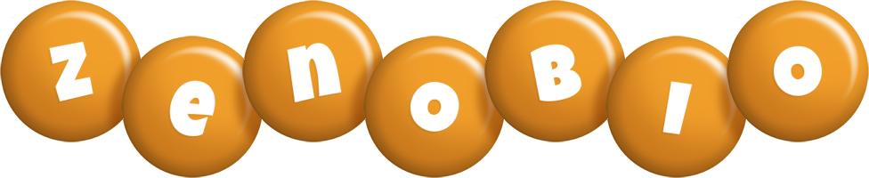 Zenobio candy-orange logo