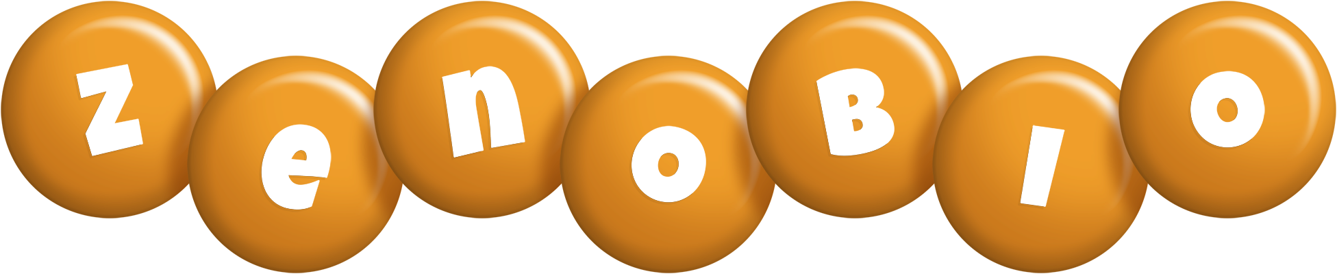 Zenobio candy-orange logo
