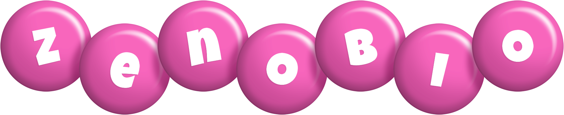Zenobio candy-pink logo
