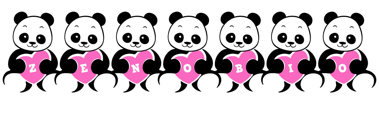 Zenobio love-panda logo