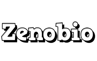 Zenobio snowing logo