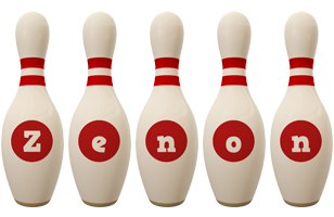 Zenon bowling-pin logo