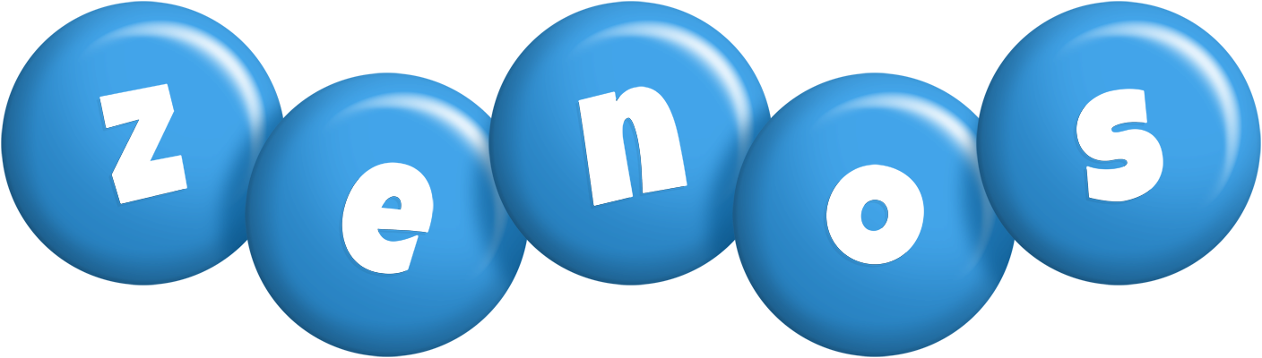 Zenos candy-blue logo