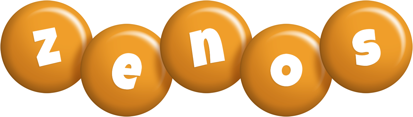 Zenos candy-orange logo