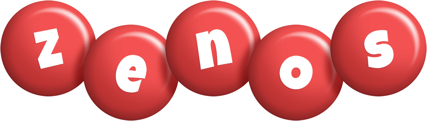 Zenos candy-red logo