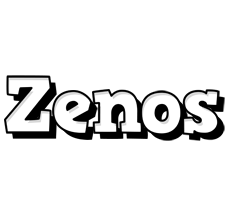 Zenos snowing logo