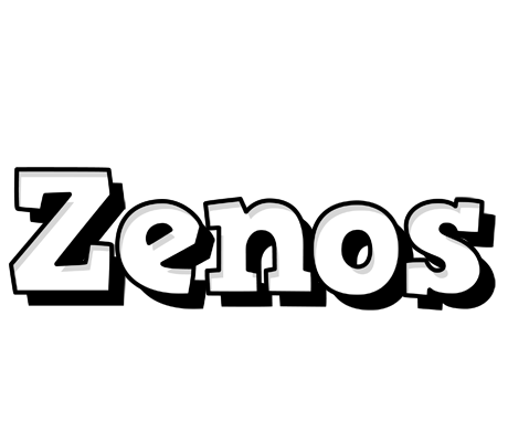 Zenos snowing logo