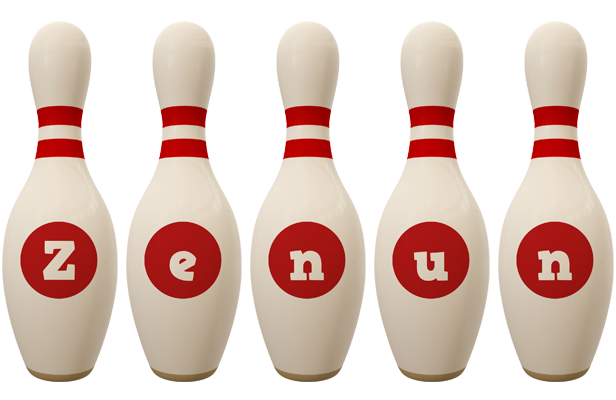 Zenun bowling-pin logo