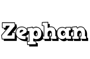 Zephan snowing logo