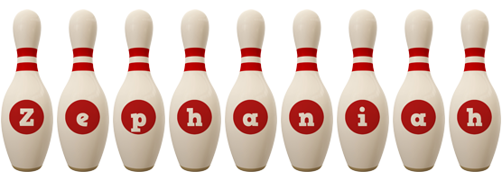 Zephaniah bowling-pin logo
