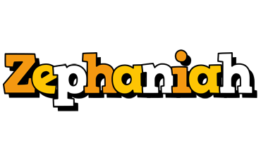 Zephaniah cartoon logo