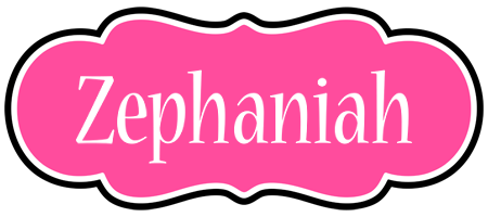 Zephaniah invitation logo