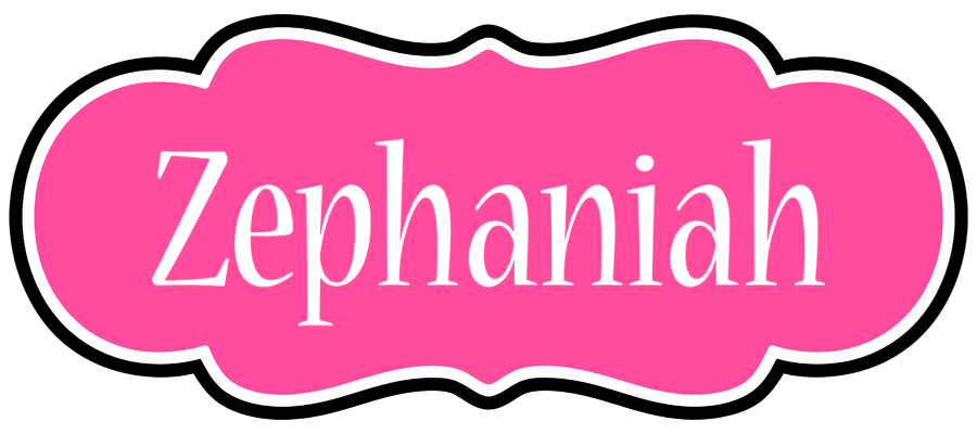 Zephaniah invitation logo
