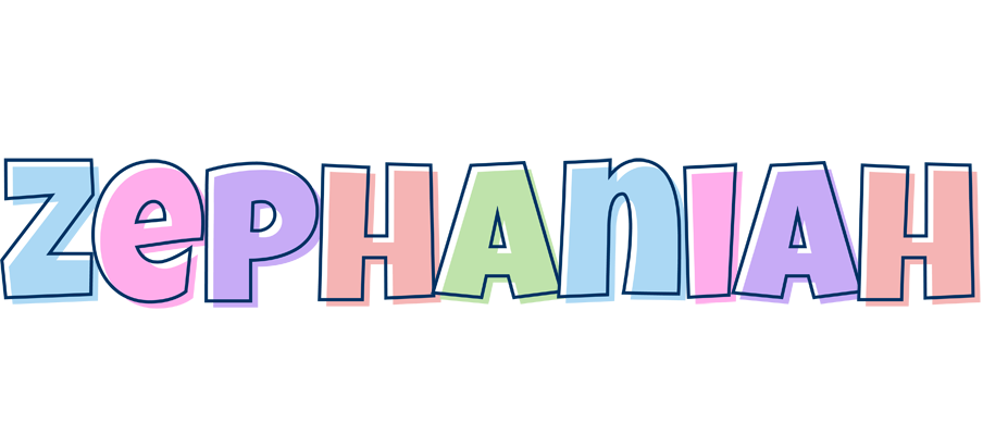 Zephaniah pastel logo