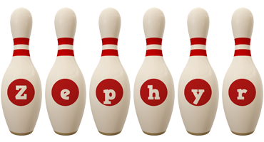 Zephyr bowling-pin logo