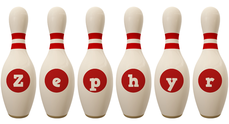 Zephyr bowling-pin logo