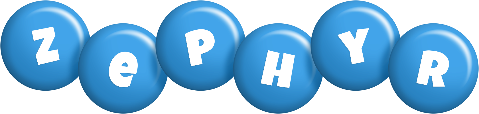 Zephyr candy-blue logo
