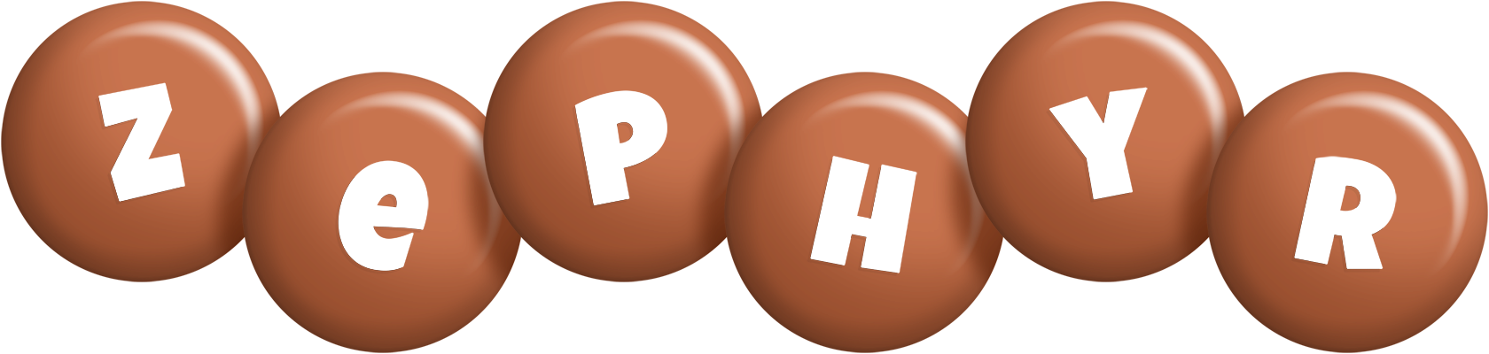 Zephyr candy-brown logo