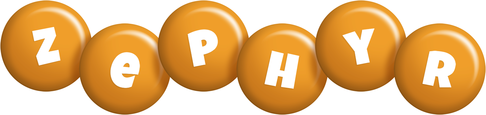 Zephyr candy-orange logo