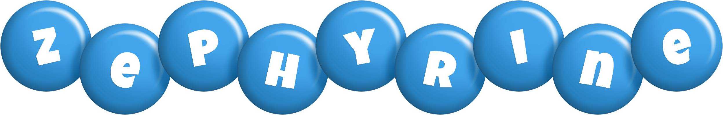 Zephyrine candy-blue logo