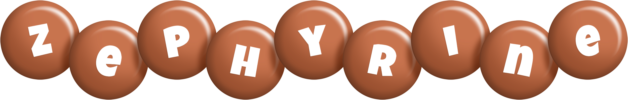 Zephyrine candy-brown logo