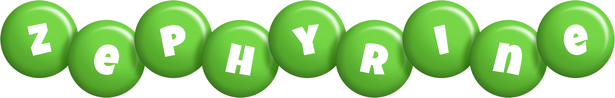 Zephyrine candy-green logo