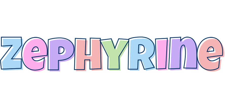 Zephyrine pastel logo