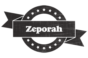 Zeporah grunge logo