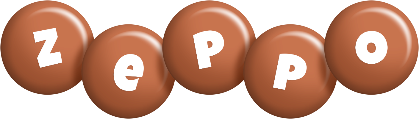Zeppo candy-brown logo