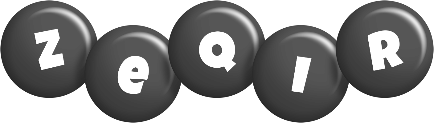 Zeqir candy-black logo
