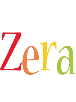 Zera birthday logo