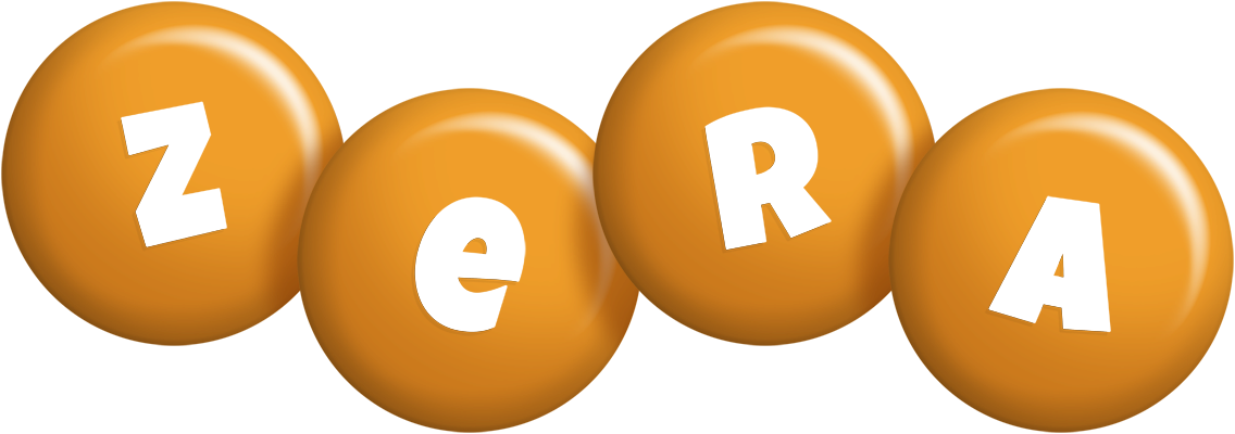 Zera candy-orange logo