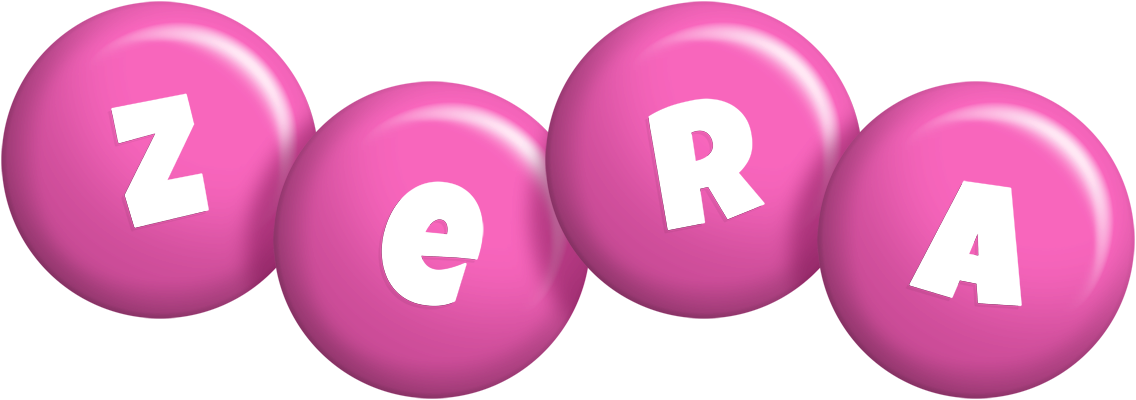 Zera candy-pink logo