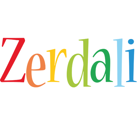 Zerdali birthday logo