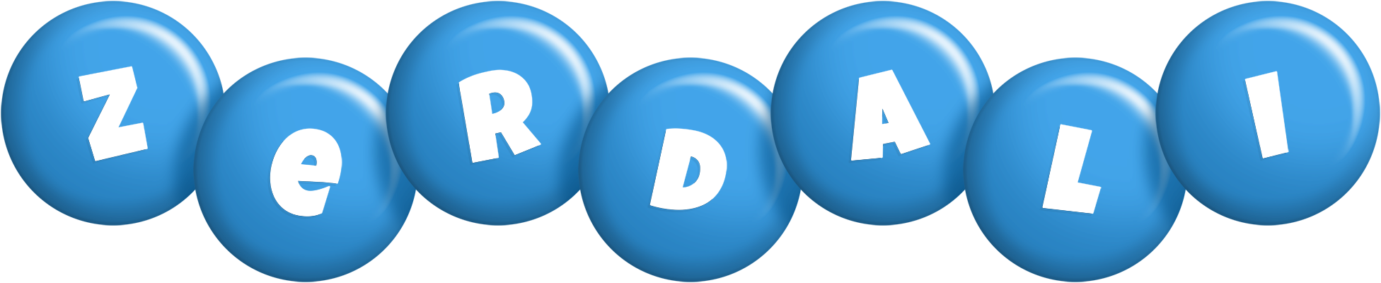 Zerdali candy-blue logo
