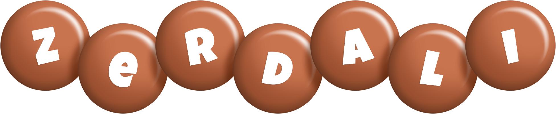 Zerdali candy-brown logo