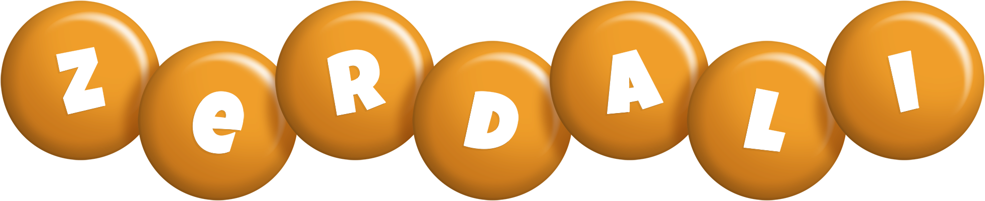 Zerdali candy-orange logo