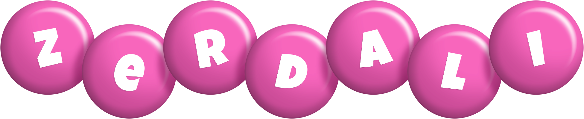 Zerdali candy-pink logo