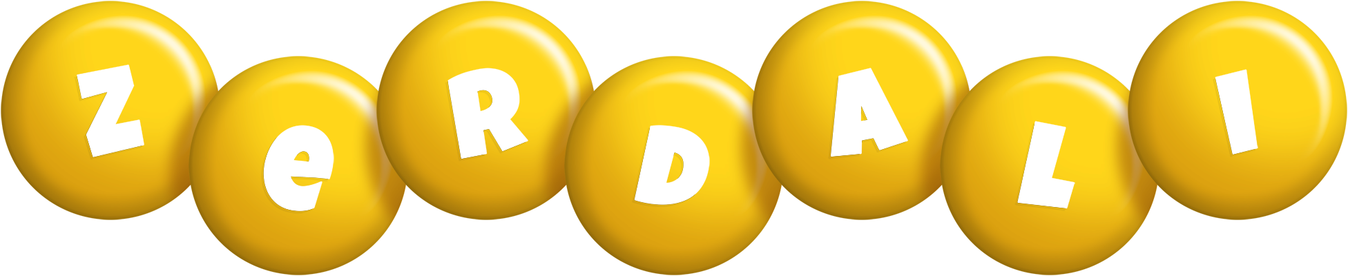 Zerdali candy-yellow logo